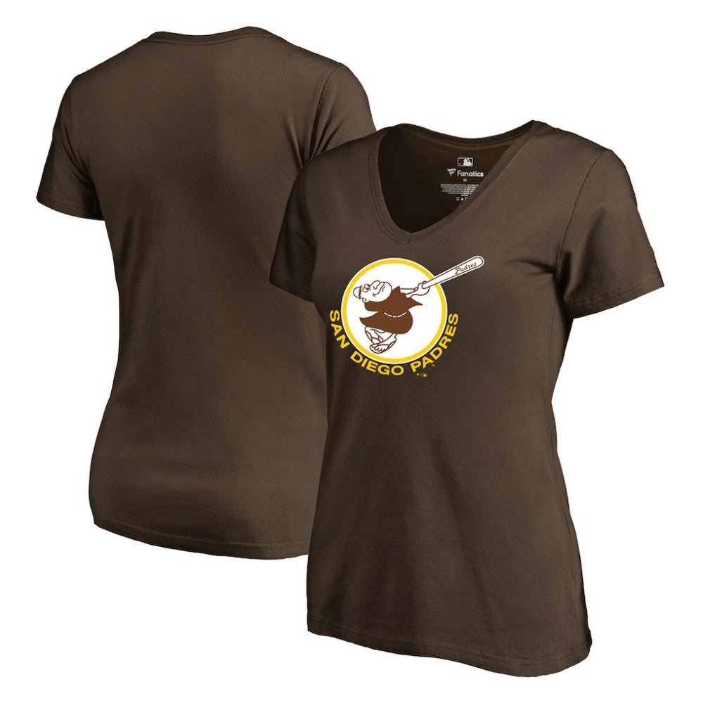 San Diego Padres Women's Cooperstown Collection Forbes T-Shirt - Brown T-shirts