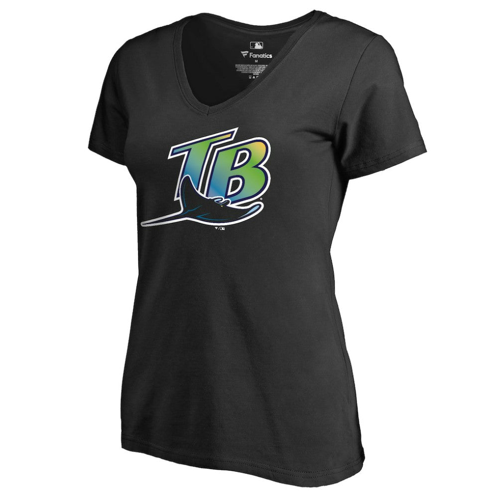 Tampa Bay Rays Women's Cooperstown Collection Forbes T-Shirt - Black T-shirts