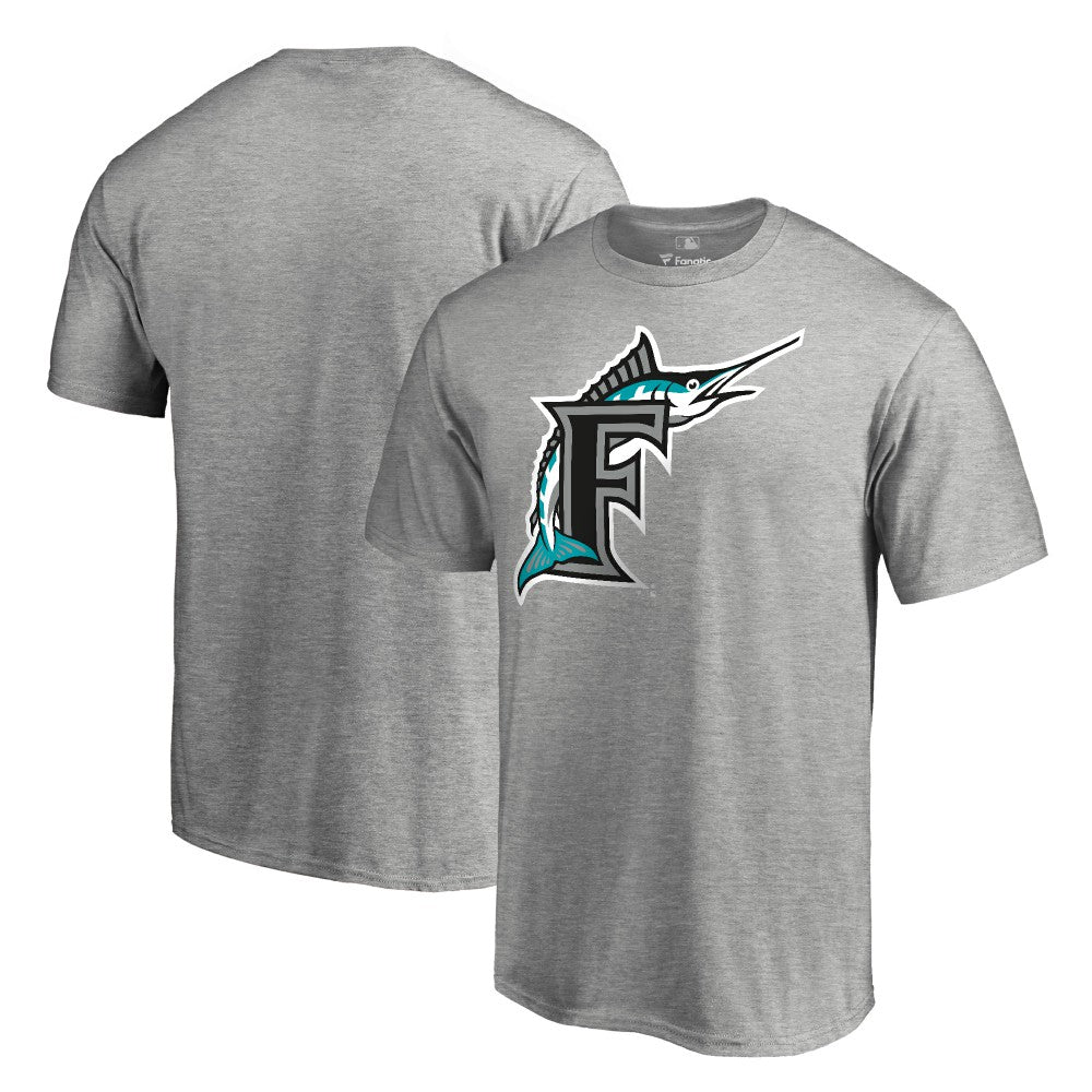 Miami Marlins Cooperstown Collection Forbes T-Shirt - Ash T-shirts