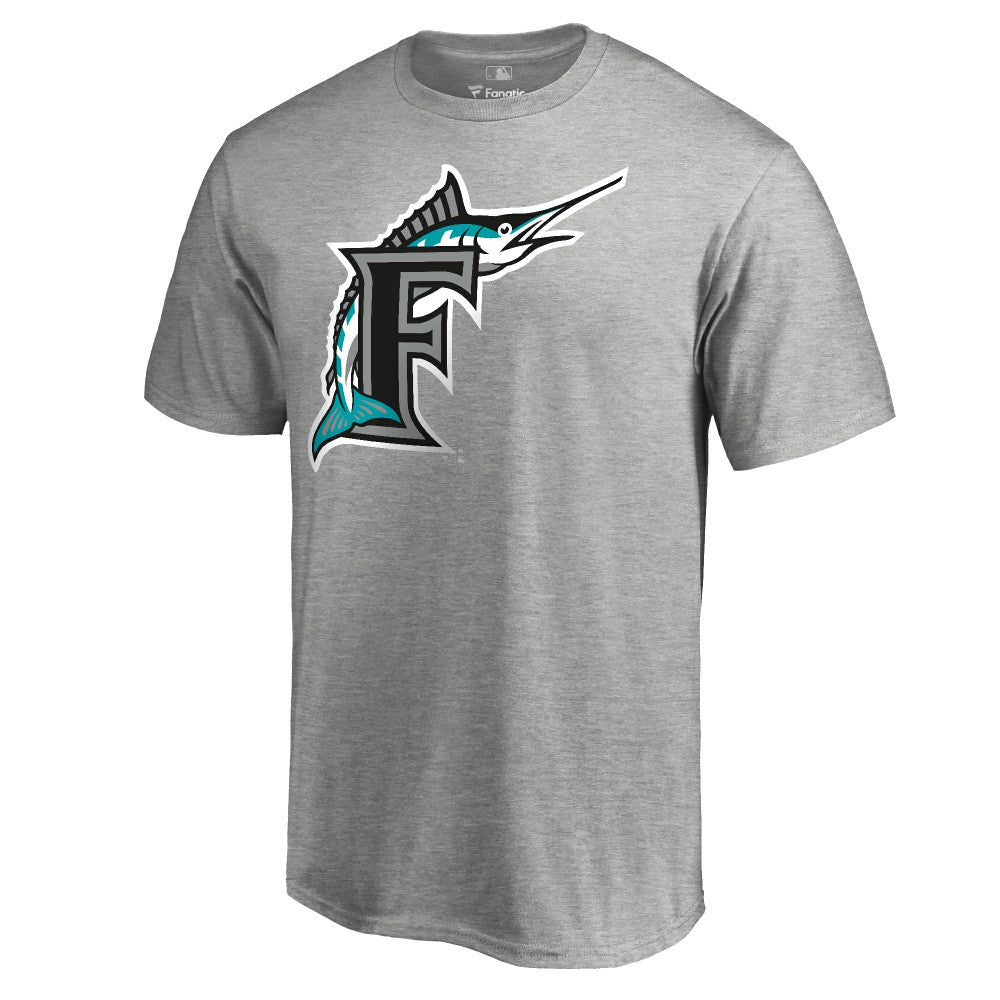 Miami Marlins Cooperstown Collection Forbes T-Shirt - Ash T-shirts