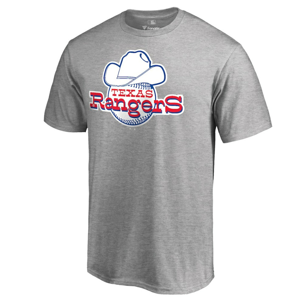 Texas Rangers Cooperstown Collection Forbes T-Shirt - Ash T-shirts