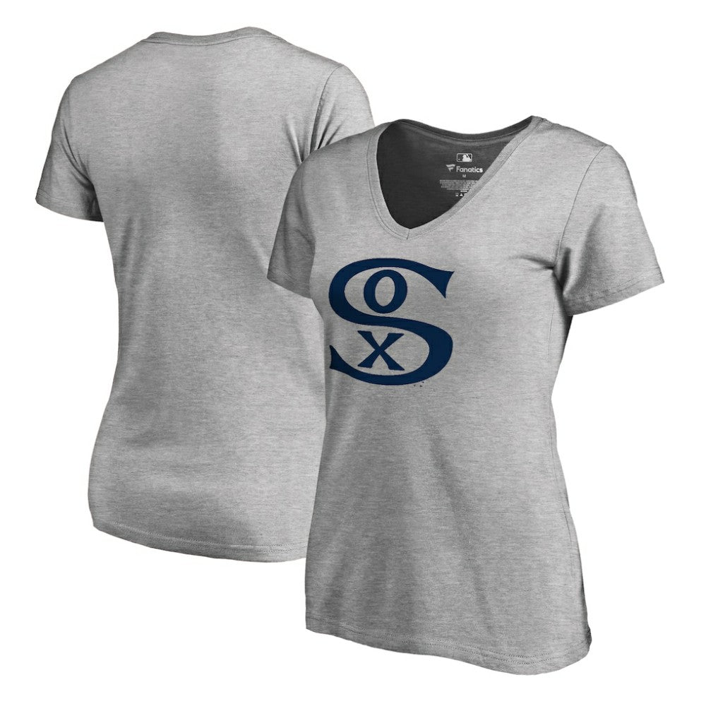 Chicago White Sox Women's Cooperstown Collection Forbes T-Shirt - Ash T-shirts