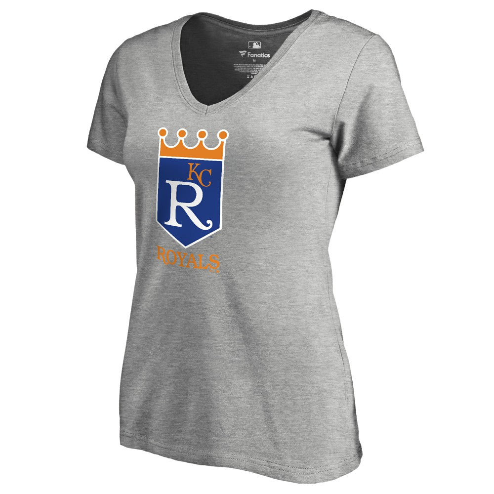 Kansas City Royals Women's Cooperstown Collection Forbes T-Shirt - Ash T-shirts