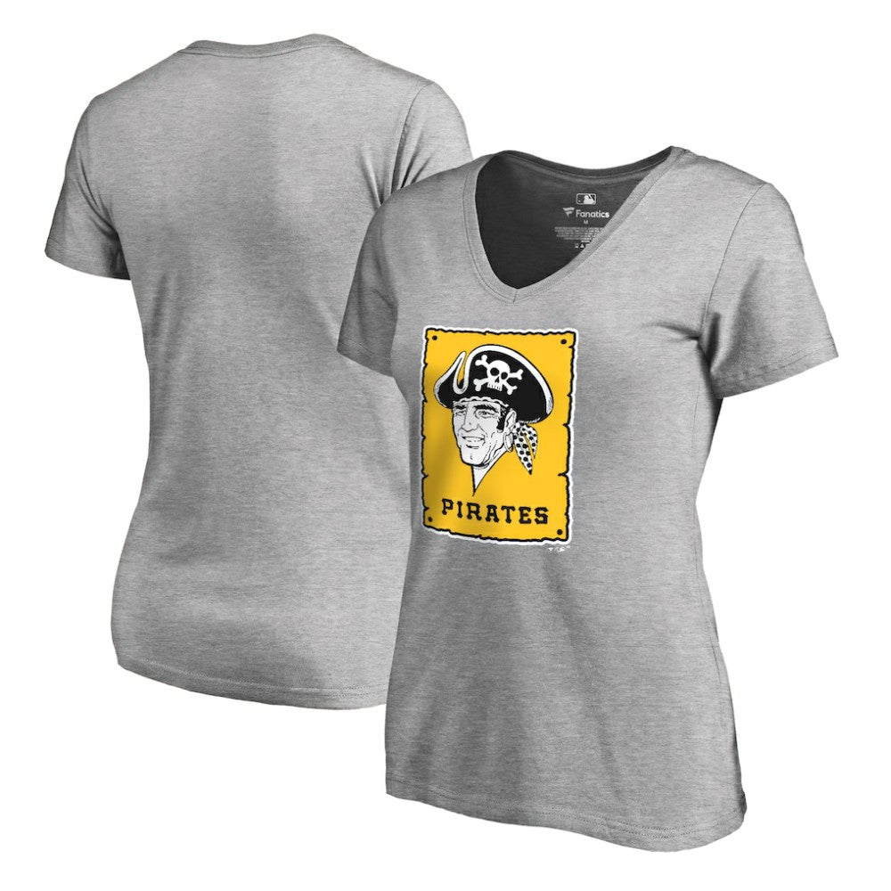 Pittsburgh Pirates Women's Cooperstown Collection Forbes T-Shirt - Ash T-shirts