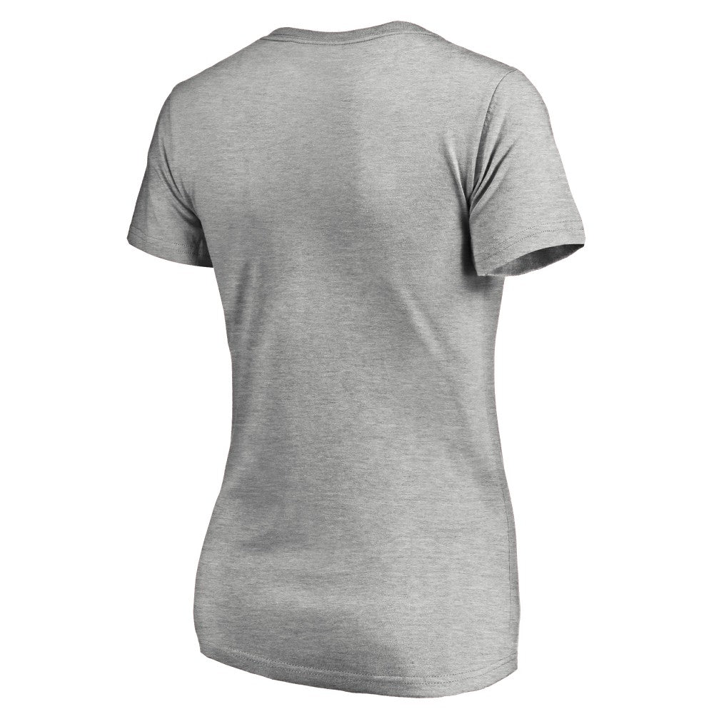 Kansas City Royals Women's Core Wahconah V-Neck T-Shirt - Heather Gray T-shirts