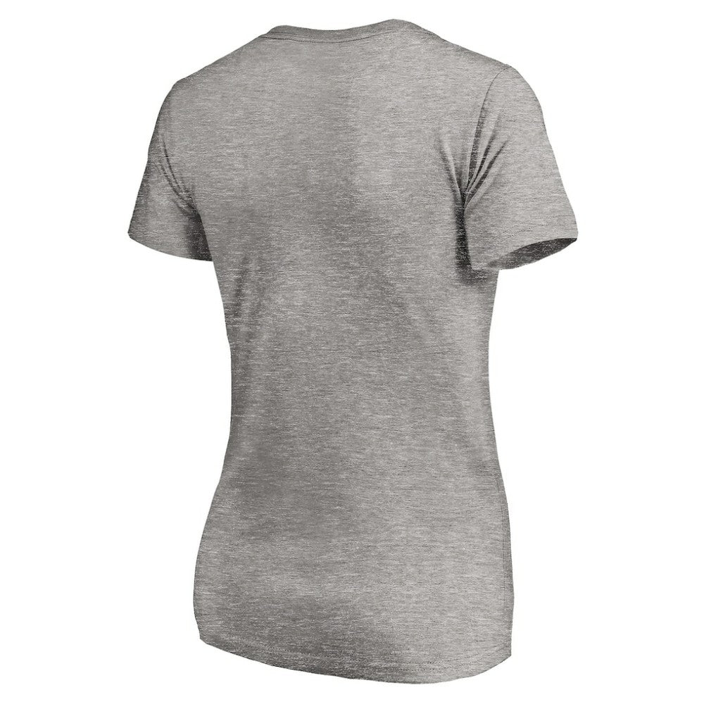 Pittsburgh Pirates Women's Core Wahconah V-Neck T-Shirt - Heather Gray T-shirts