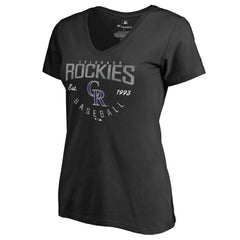 Colorado Rockies Women's Live For It T-Shirt - Black T-shirts
