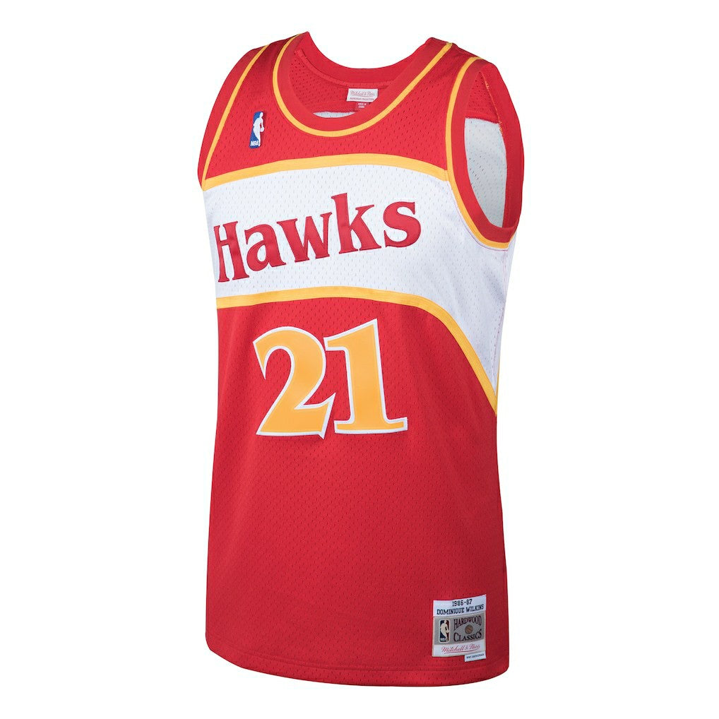 Dominique Wilkins Atlanta Hawks 1986/87 Hardwood Classics Swingman Jersey Red