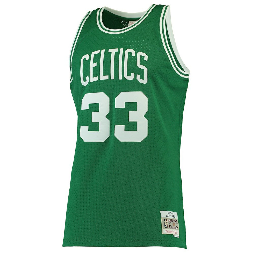 Larry Bird Boston Celtics Hardwood Classics Swingman Jersey Kelly Green