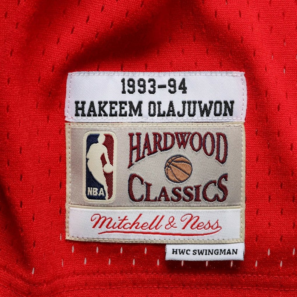 Hakeem Olajuwon Houston Rockets 1993/94 Hardwood Classics Swingman Jersey Red