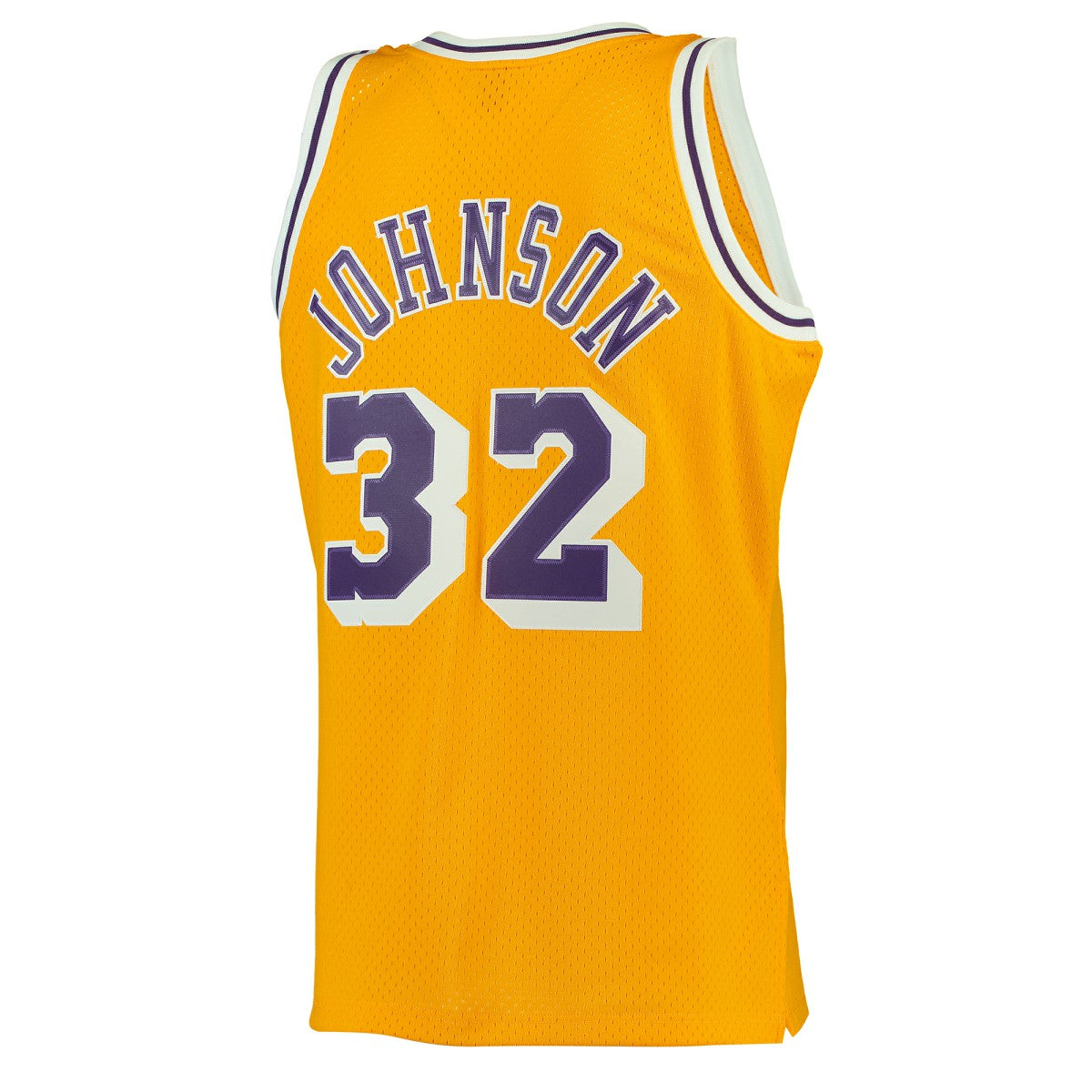 Magic Johnson Los Angeles Lakers 1984/85 Hardwood Classics Swingman Jersey Gold