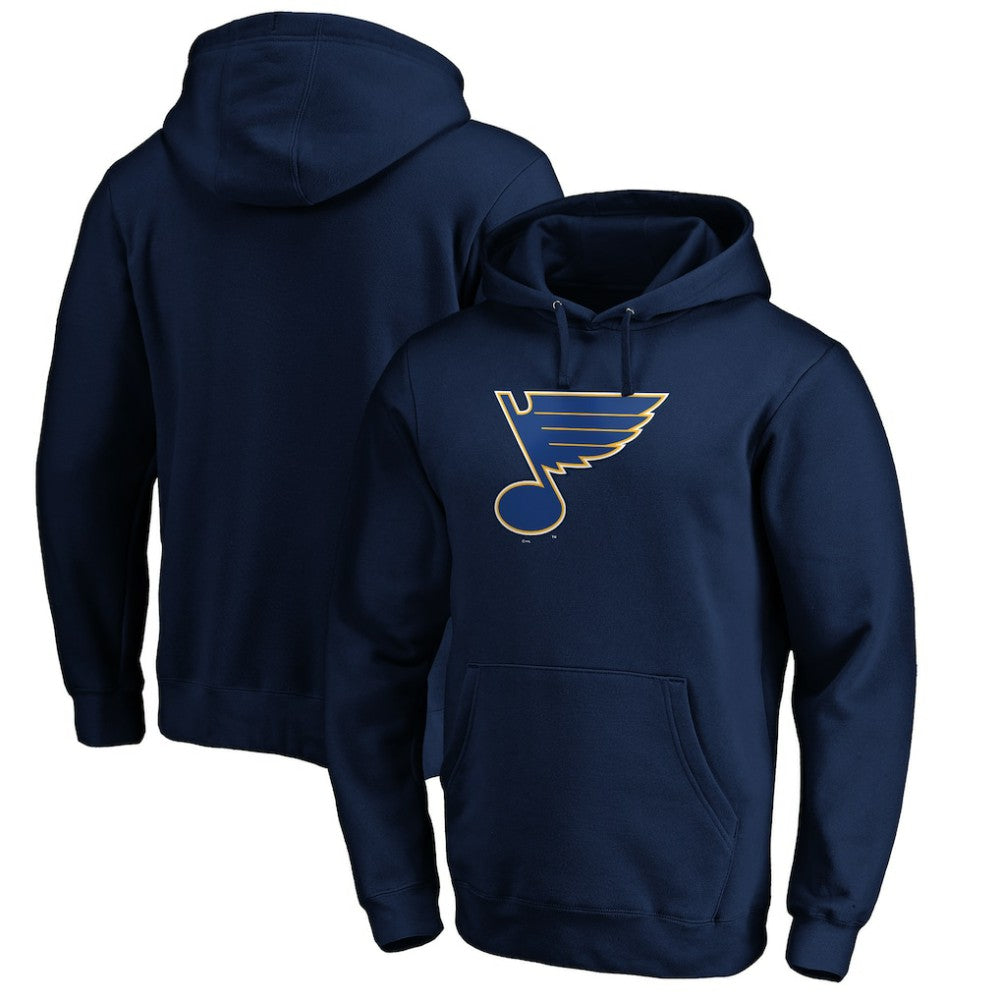 NHL St. Louis Blues Fanatics Primary Logo II Pullover Hoodie - Navy