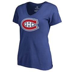 NHL Montreal Canadiens Women's Primary Logo T-Shirt - Royal