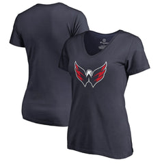NHL Washington Capitals Women's Primary Logo T-Shirt - Navy