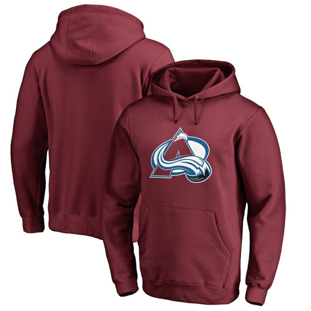 NHL Colorado Avalanche Primary Logo Pullover Hoodie II - Burgundy