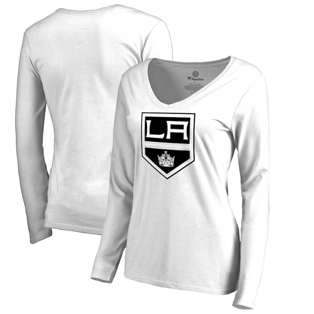 NHL Los Angeles Kings Women's Primary Team Logo Long Sleeve T-Shirt - White