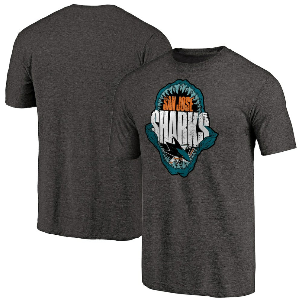 NHL San Jose Sharks Hometown Collection Chomp Tri-Blend T-Shirt - Black