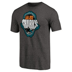 NHL San Jose Sharks Hometown Collection Chomp Tri-Blend T-Shirt - Black
