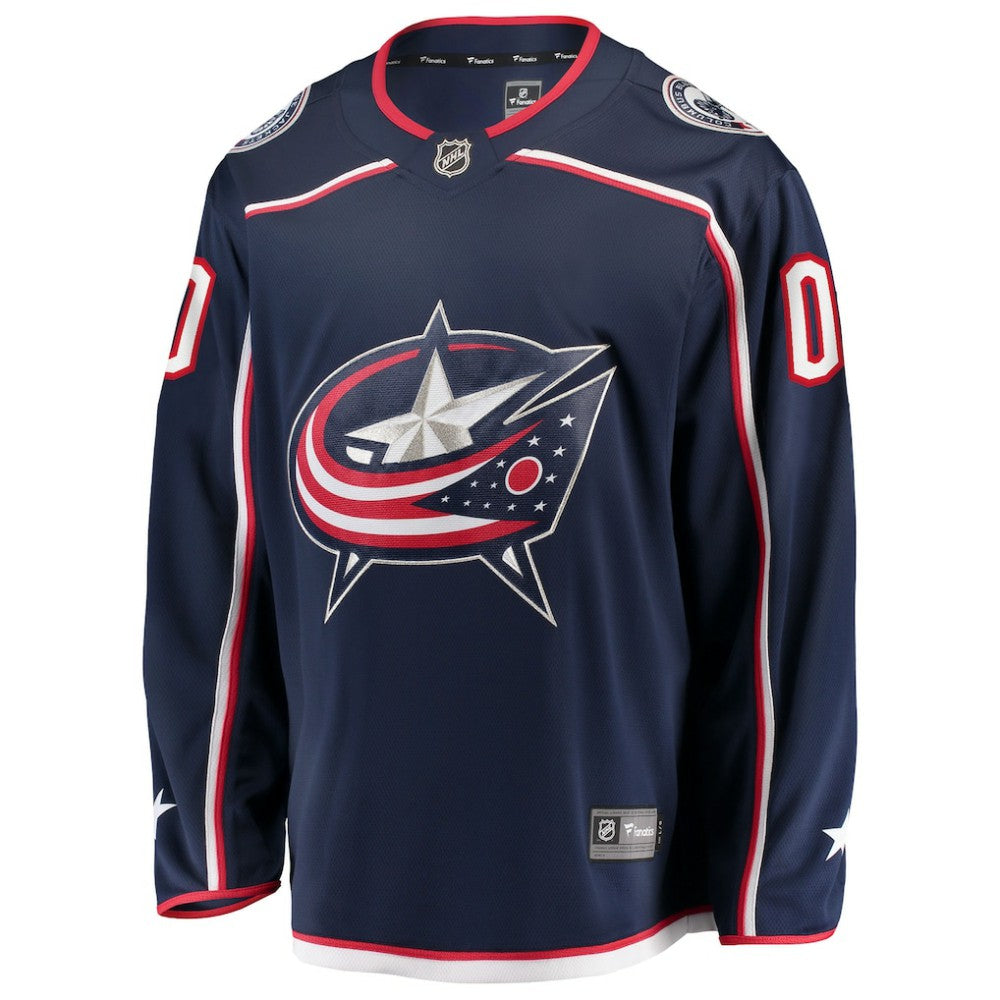 NHL,Custom Columbus Blue Jackets Fanatics Home Breakaway Custom Jersey - Navy