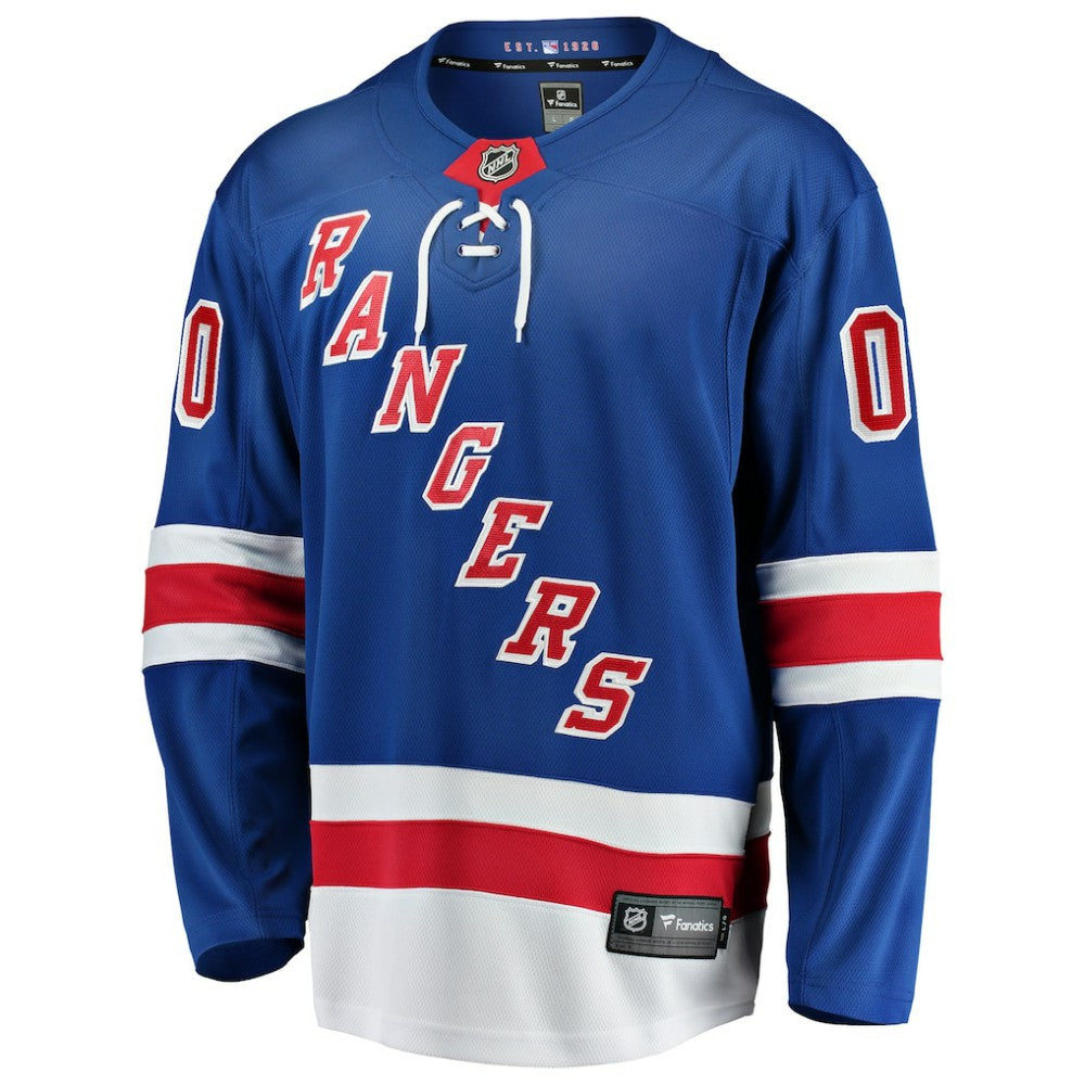 NHL,Custom New York Rangers Fanatics Home Breakaway Custom Jersey - Blue