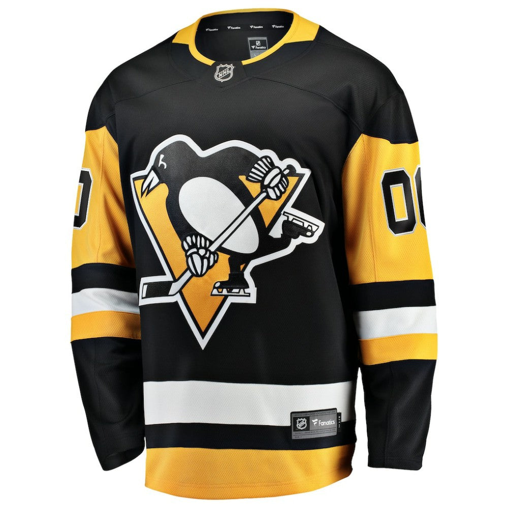 NHL,Custom Pittsburgh Penguins Fanatics Home Breakaway Custom Jersey - Black