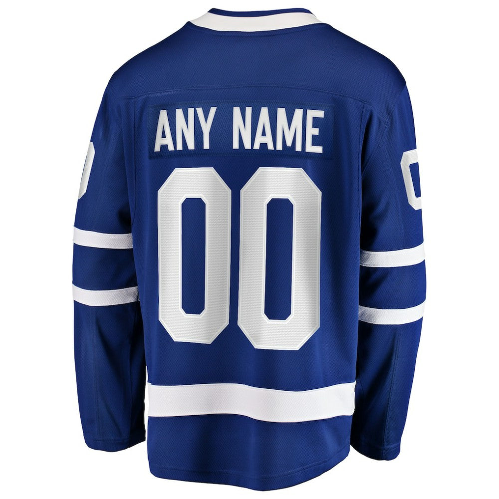 NHL,Custom Toronto Maple Leafs Fanatics Home Breakaway Custom Jersey - Blue