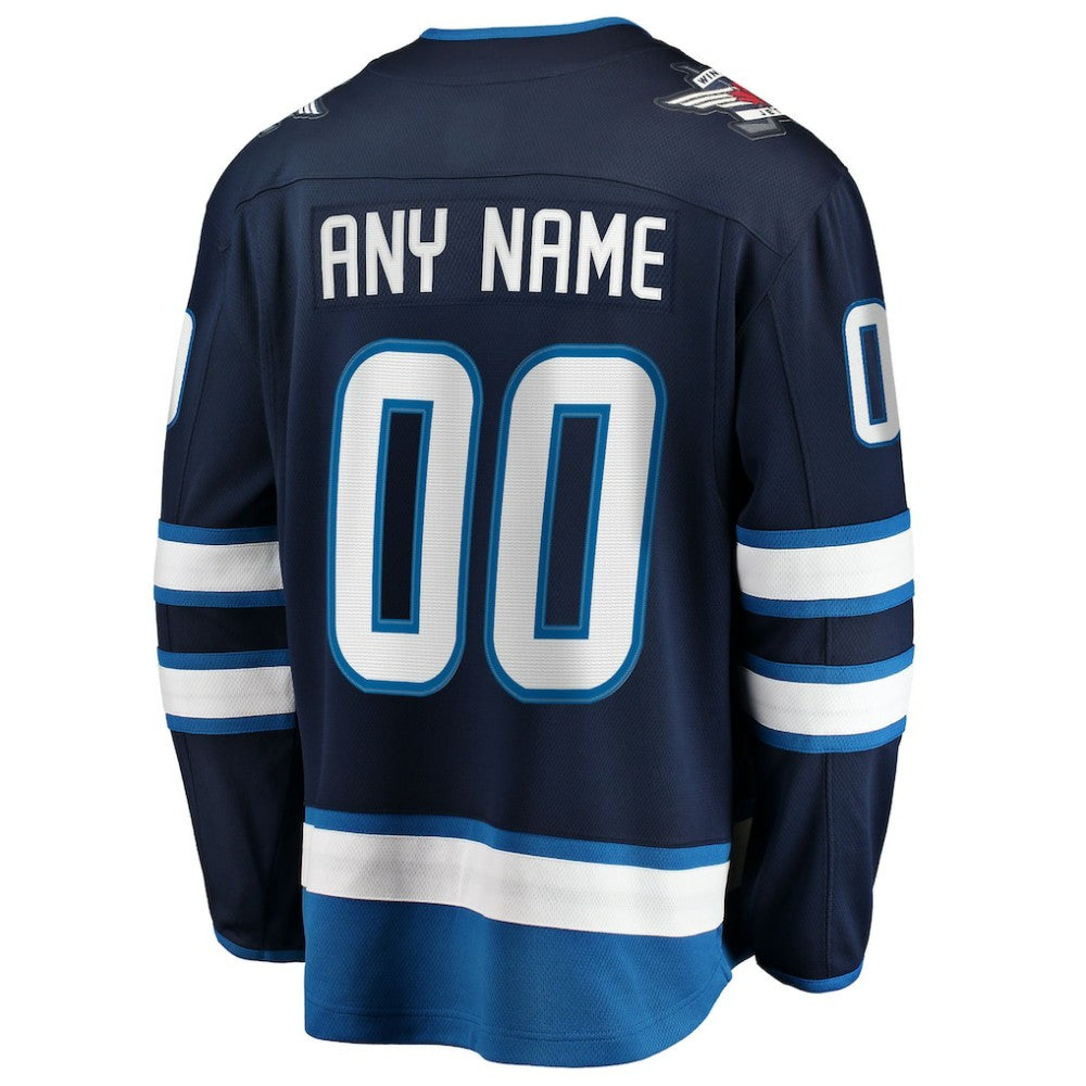 NHL,Custom Winnipeg Jets Fanatics Home Breakaway Custom Jersey - Blue