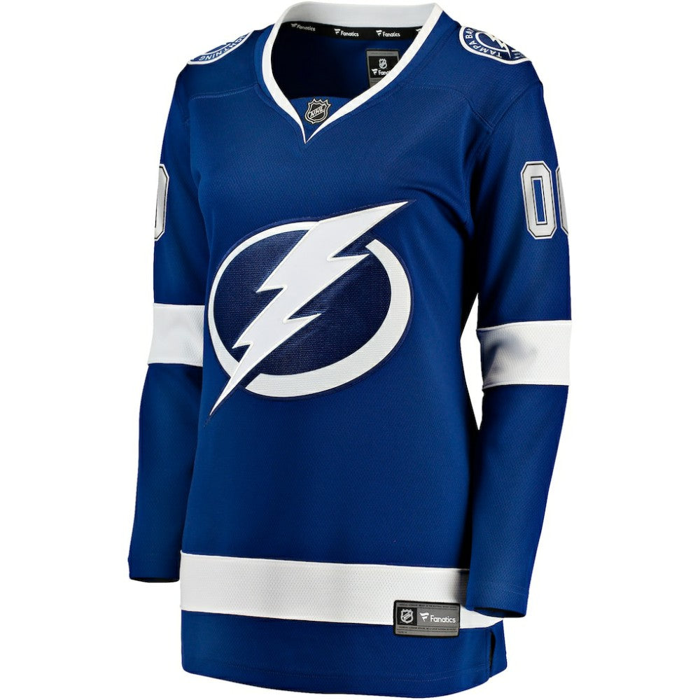 NHL,Custom Tampa Bay Lightning Fanatics Women's Home Breakaway Custom Jersey - Blue