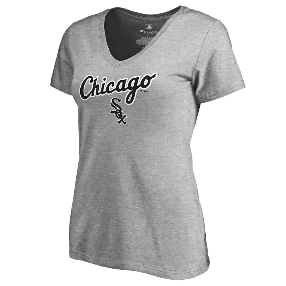 Chicago White Sox Women's Team Lockup T-Shirt - Ash T-shirts