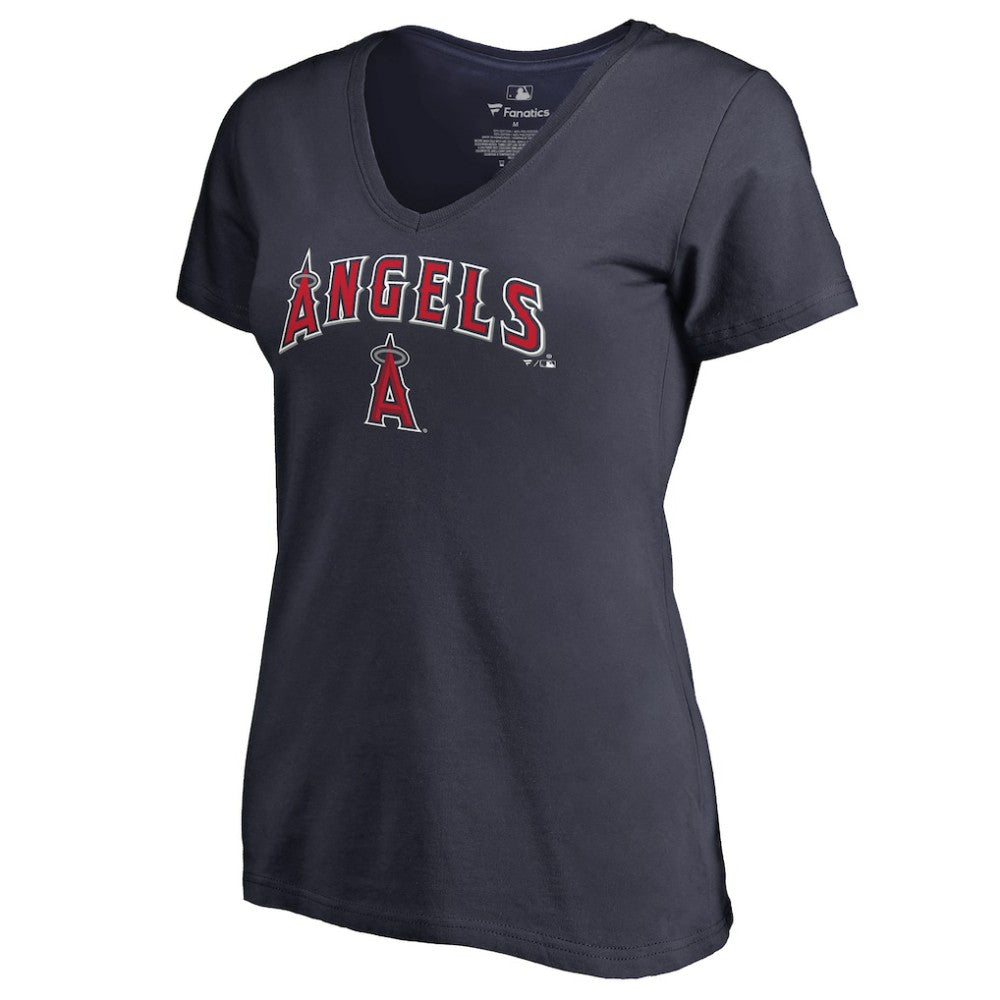 Los Angeles Angels Women's Team Lockup T-Shirt - Navy T-shirts