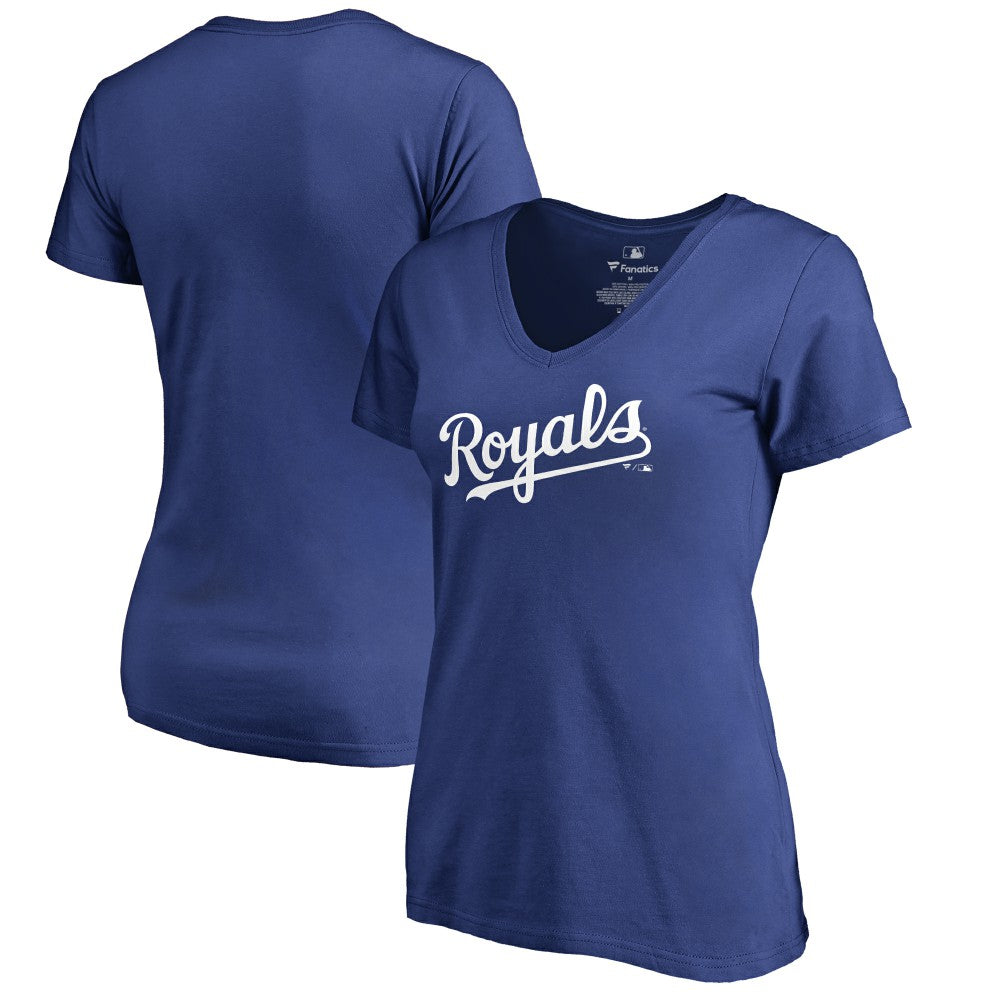 Kansas City Royals Women's Team Wordmark T-Shirt - Royal T-shirts