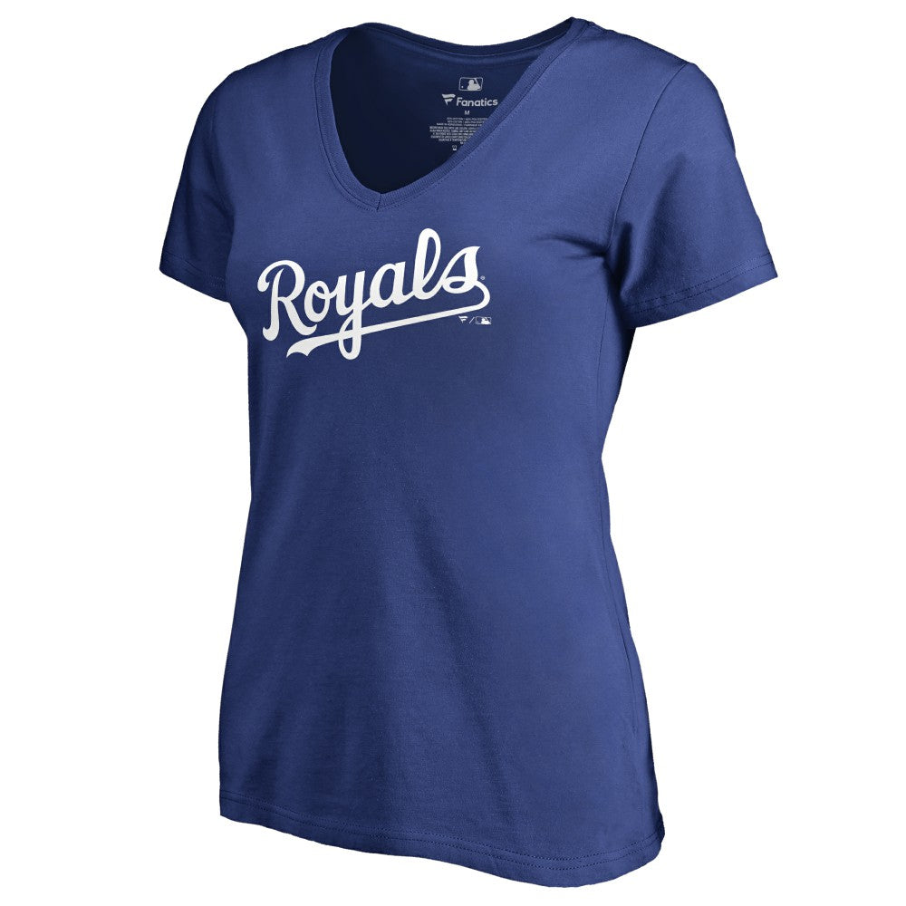 Kansas City Royals Women's Team Wordmark T-Shirt - Royal T-shirts