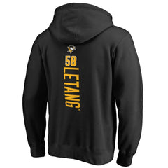 NHL Kris Letang Pittsburgh Penguins Backer Pullover Hoodie - Black