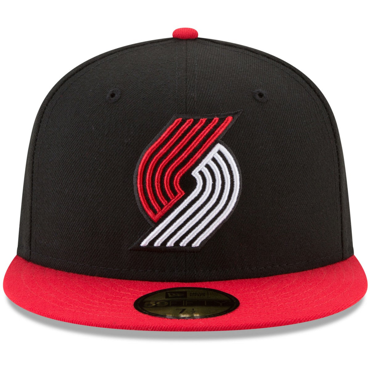 Portland Trail Blazers Team Color 2-Tone 59FIFTY Fitted Hat Black/Red