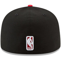 Portland Trail Blazers Team Color 2-Tone 59FIFTY Fitted Hat Black/Red