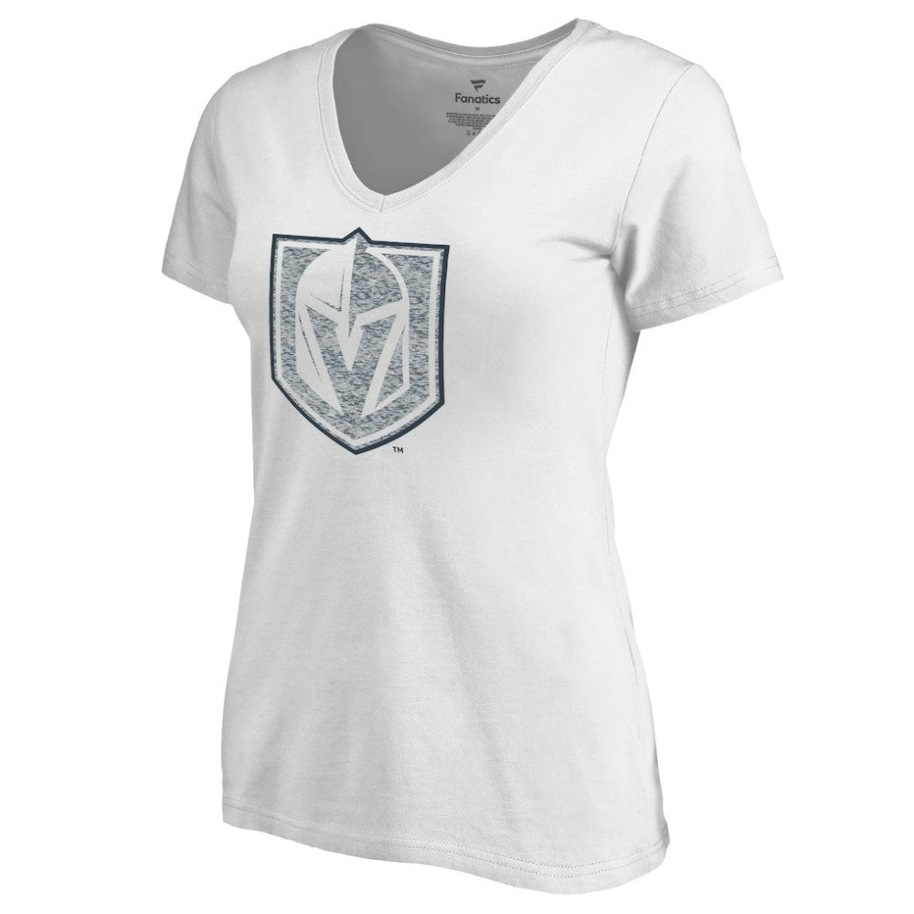 NHL Vegas Golden Knights Women's Whiteout V-Neck T-Shirt - White