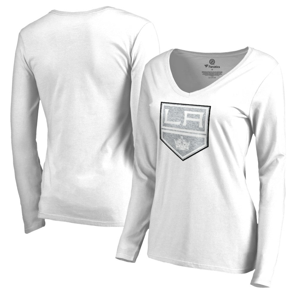 NHL Los Angeles Kings Women's White Out Long Sleeve T-Shirt - White