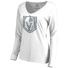 NHL Vegas Golden Knights Women's White Out Long Sleeve T-Shirt - White