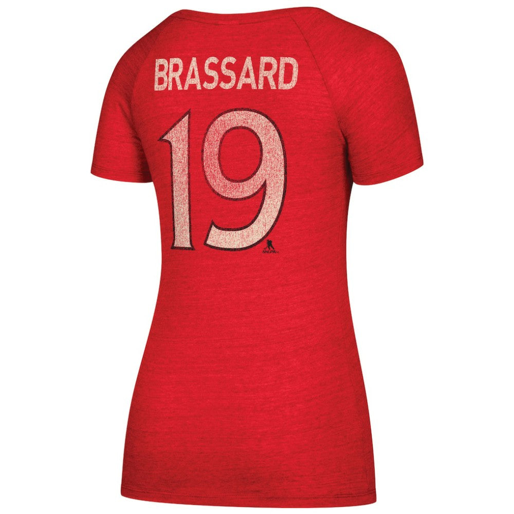 NHL Derick Brassard Ottawa Senators CCM Women's Name & Number V-Neck T-Shirt - Red