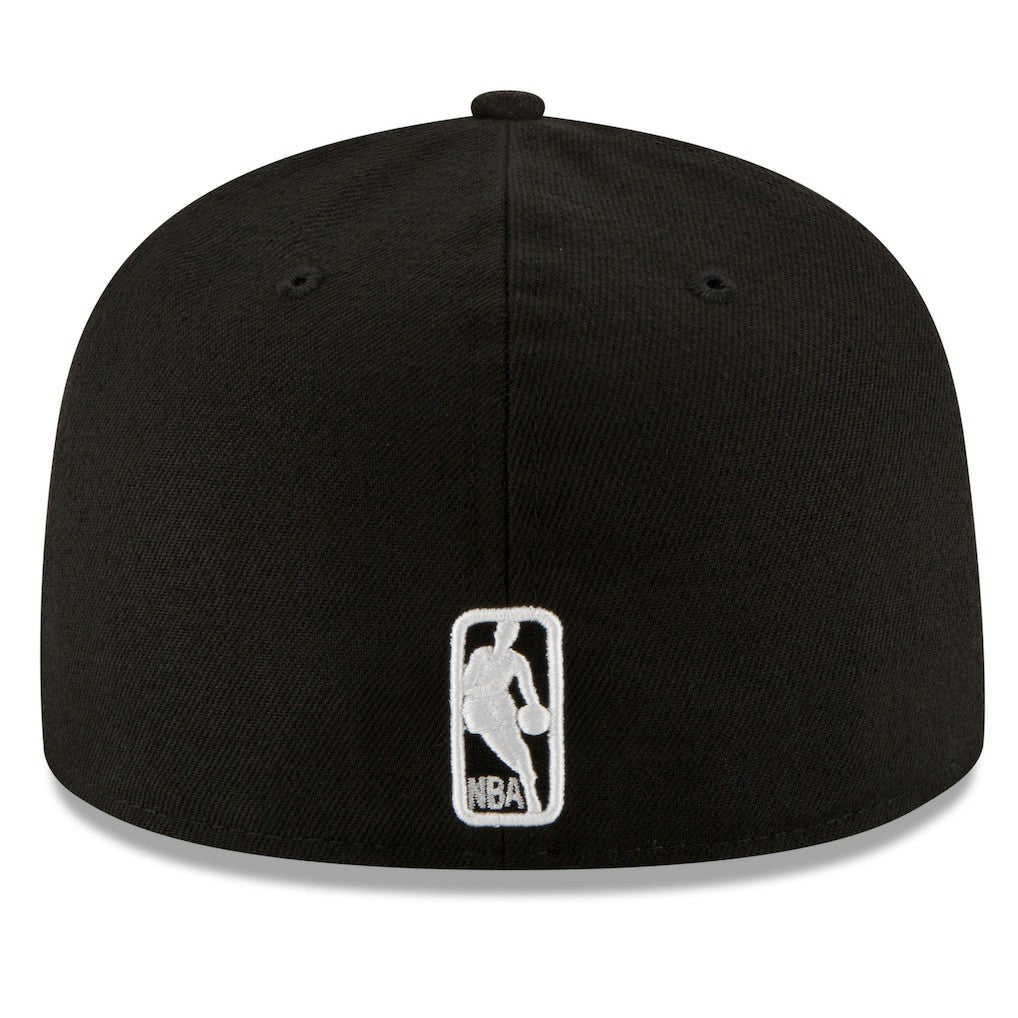 Boston Celtics Black & White Logo 59FIFTY Fitted Hat Black