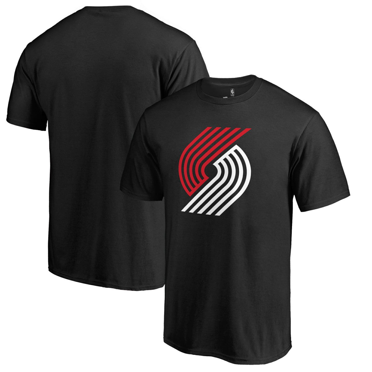 Portland Trail Blazers Fresh Primary Logo T-Shirt Black