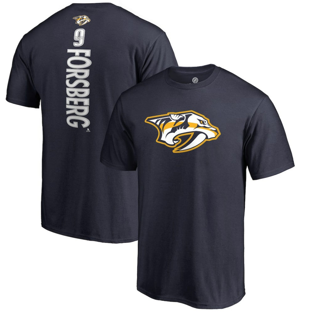 NHL Filip Forsberg Nashville Predators Backer T-Shirt - Navy