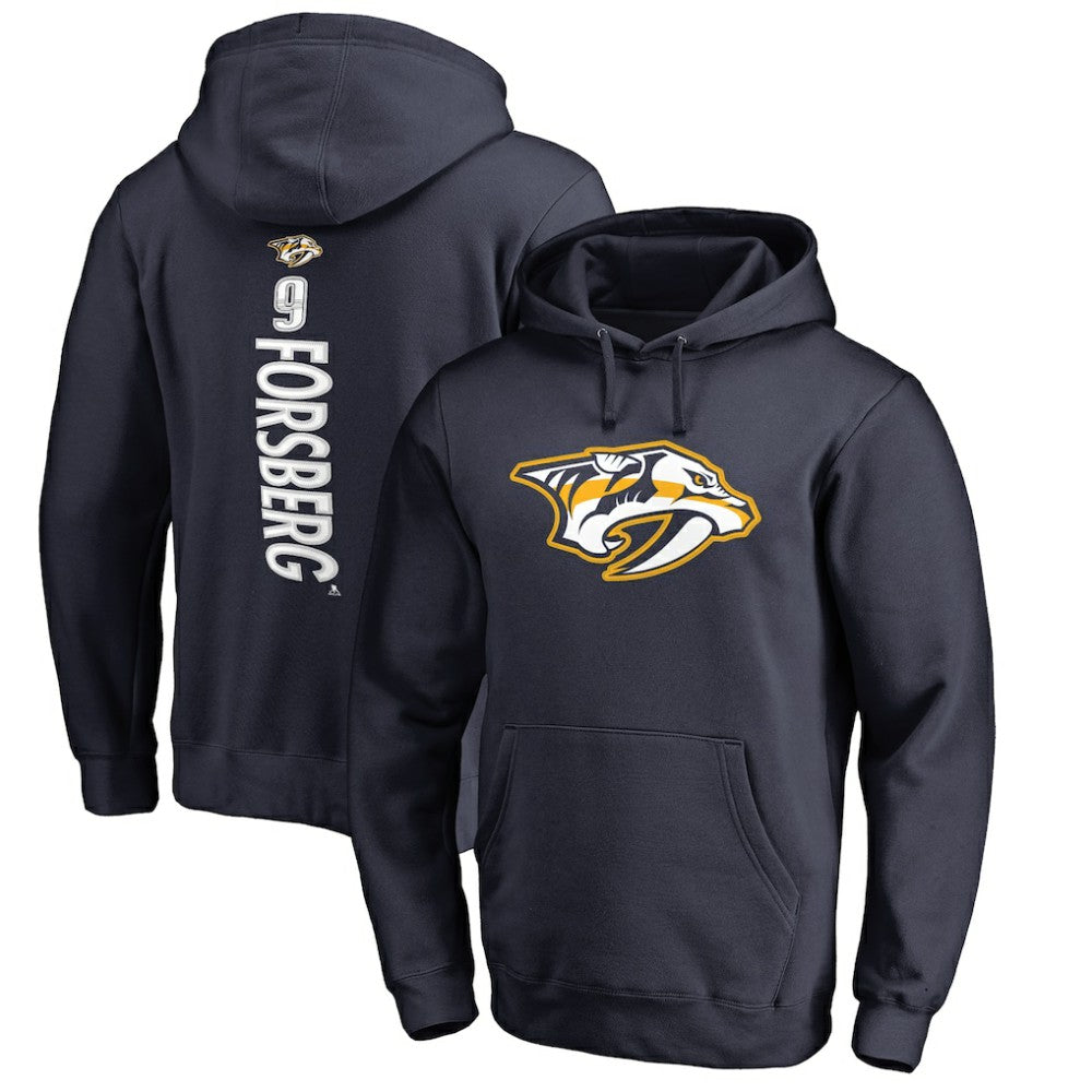 NHL Filip Forsberg Nashville Predators Backer Pullover Hoodie - Navy