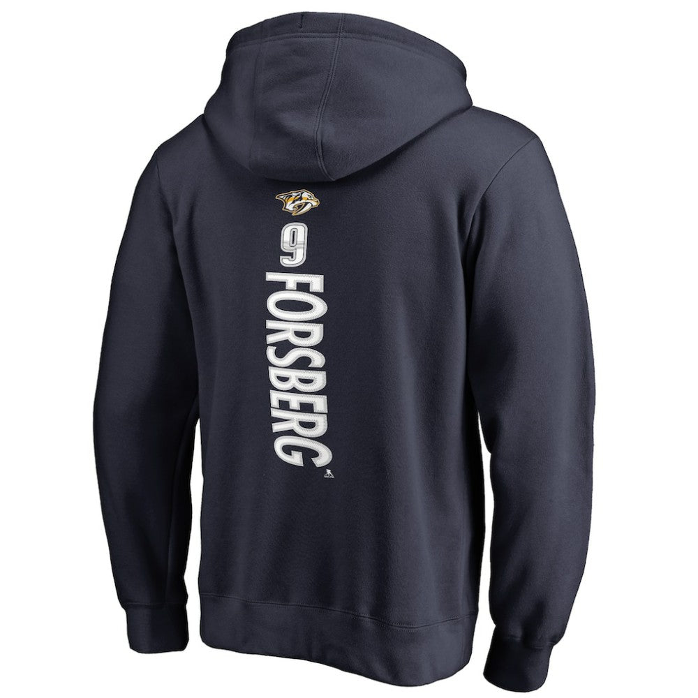 NHL Filip Forsberg Nashville Predators Backer Pullover Hoodie - Navy