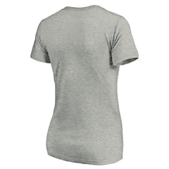 Atlanta Braves Women's Forbes V-Neck T-Shirt - Ash T-shirts