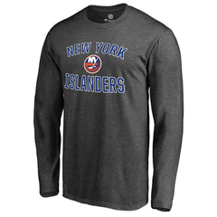 NHL New York Islanders Victory Arch Long Sleeve T-Shirt - Heathered Gray