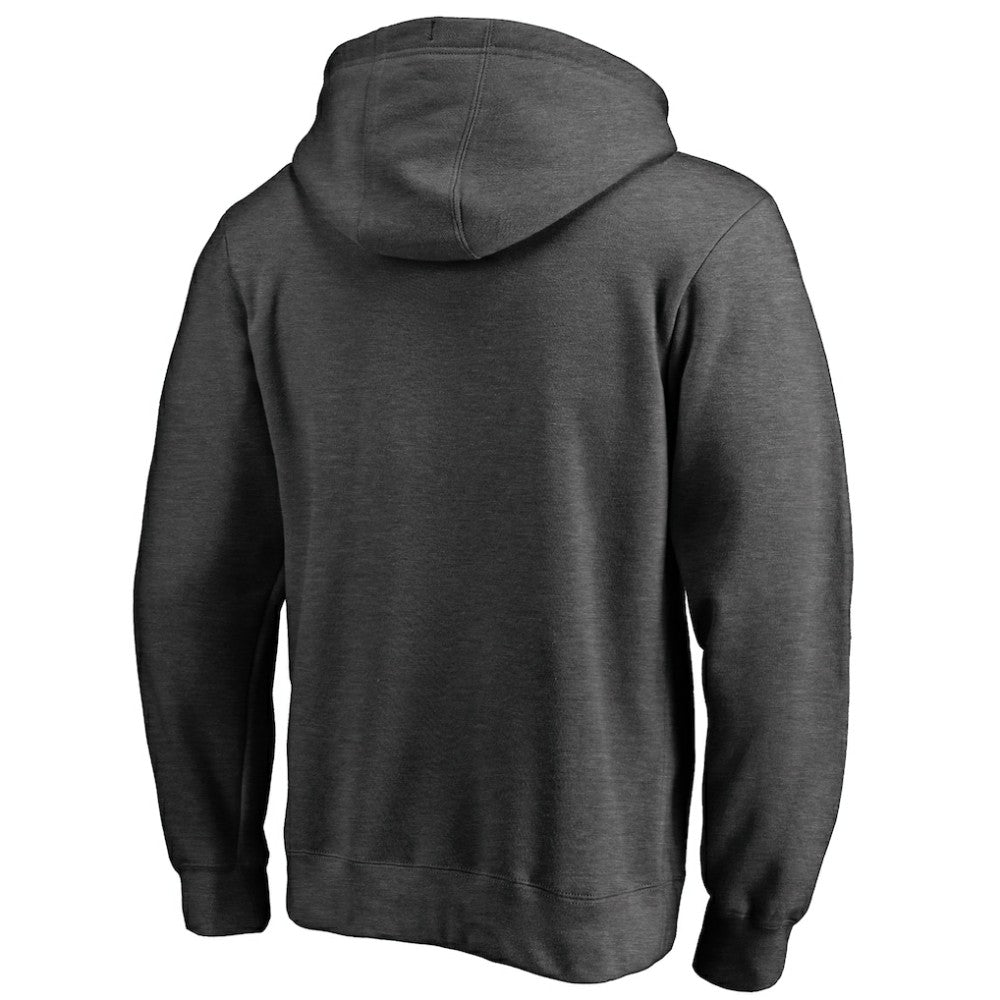 NHL Carolina Hurricanes Victory Arch Team Fitted Pullover Hoodie - Heather Charcoal