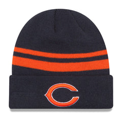 Chicago Bears New Era Team Logo Cuffed Knit Hat Navy