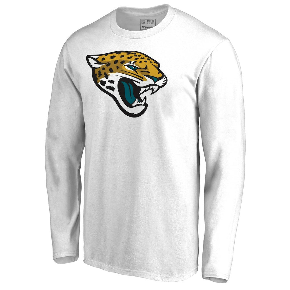Jacksonville Jaguars Primary Logo Long-Sleeve T-Shirt White