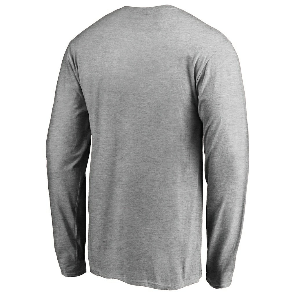 Las Vegas Raiders Primary Logo Long-Sleeve T-Shirt Heathered Gray